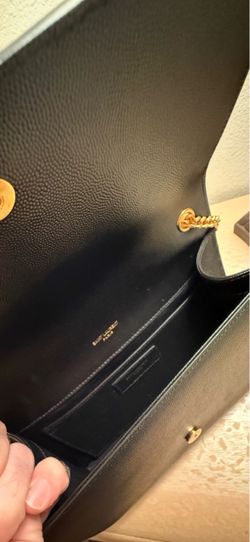Authentic YSL Saint Laurent Paris Black Leather Kate Handbag