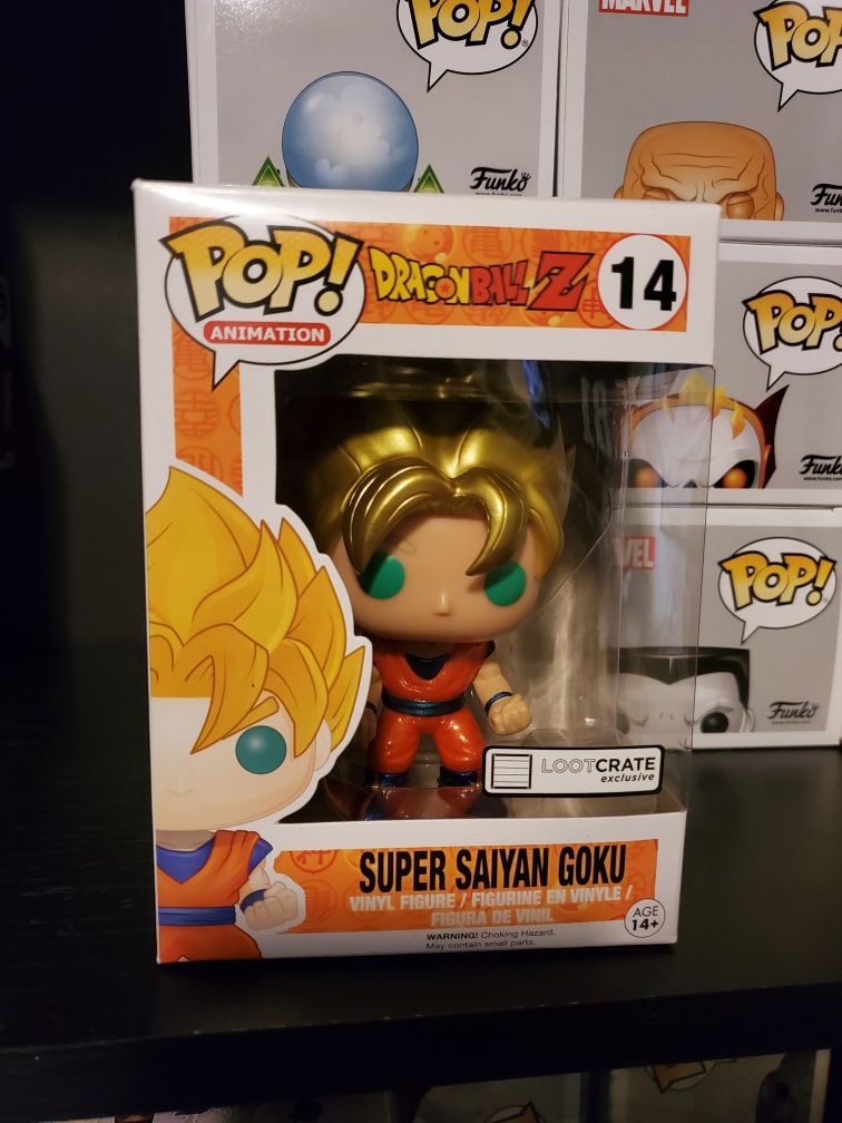 Dragon Ball Z Metallic Super Saiyan Goku Funko