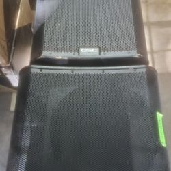 Empty QSC Subwoofer Cabinets
