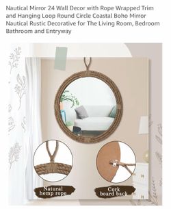 Nautical mirror wall decor