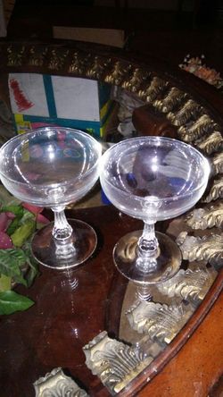 Crystal Margarita glasses 2 for $4.00