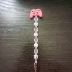 Pink Xbox Controller Beaded Roach Clip