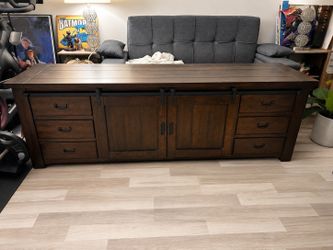 Tv Stand Dresser With Barn Doors