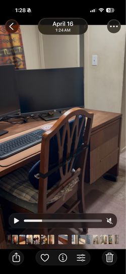 Desk, chair & credenza