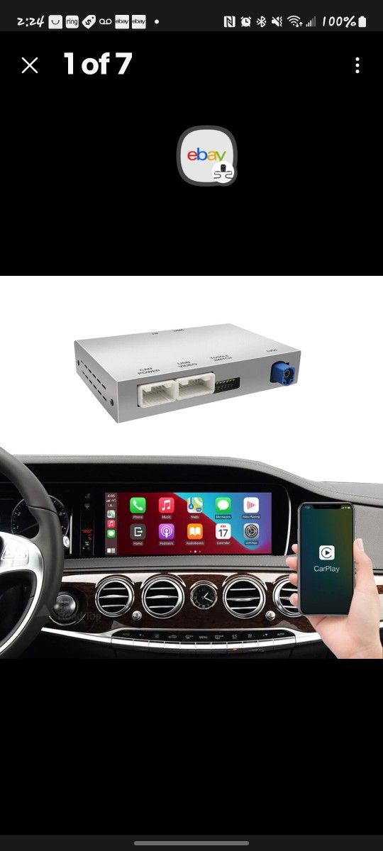 Wireless CarPlay for Mercedes Benz E-Class S-Class W222 W(contact info removed)-2018 Retrofit