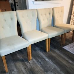 4 Dining Chairs Lightweight  $10 Each