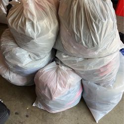 10 Trash bags of clothing