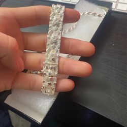 Sterling Silver Nugget Bracelet