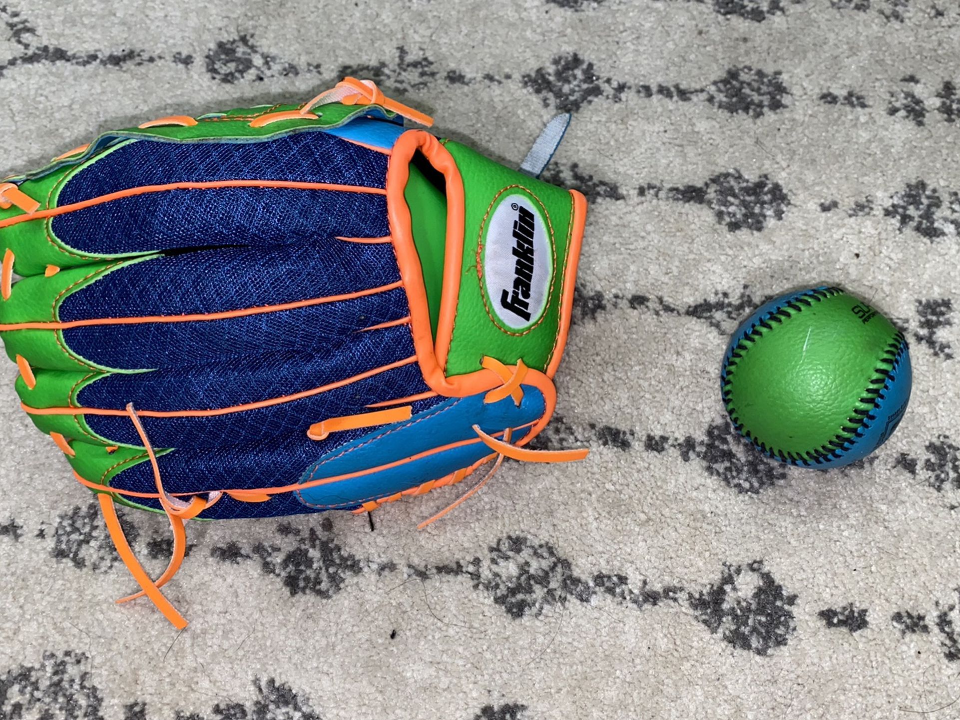 Baseball Glove And Baseball