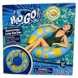 Bestway H2OGO! Scentsational Lemon Swim Ring Ages 12+ Size 41.7' x 41.7' x 10.6'