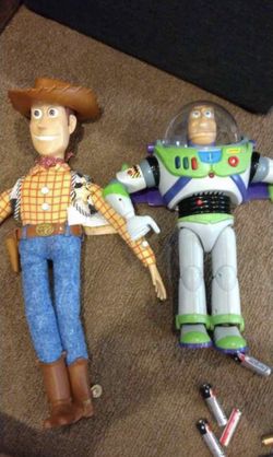 Interacting Buzz And Woody From Original Toy Story Movie