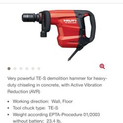 Hilti Demolition Hammer 800avr 