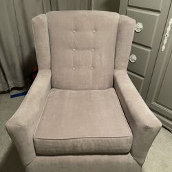 Light Grey Rocking Chair 