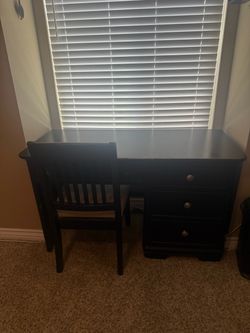 Desk and chair