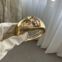 Versace Crystal Medusa Heart Bracelet 