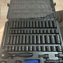 65 Pc 1/2” Drive SAE And MM Deep And Shallow Set $160  Firm In N Lakeland 
