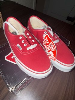 Vans Authentic Red Canvas Sneakers