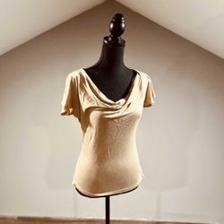 Small Nude Slouchy Neck T