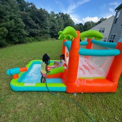 H2OGO! Kids Tropical Outdoor Inflatable Mega Bouncer