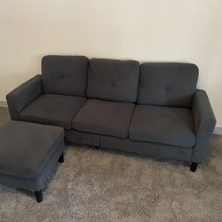 Like New Couch w/ Ottoman