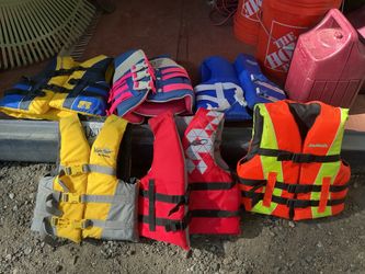 Life jackets for kids about 20 of them