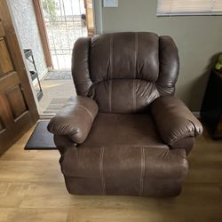 Brown Leather Recliner Chair