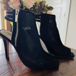 INC Suede Mesh Ankle Bootie