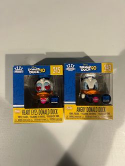 Funko Minis Disney Donald Duck 90th Anniversary Flocked Five Below Exclusives – Set of 2