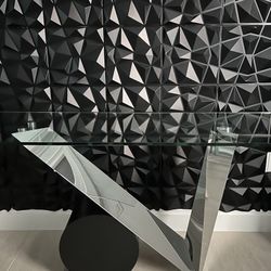 GLASS V CONSOLE TABLE