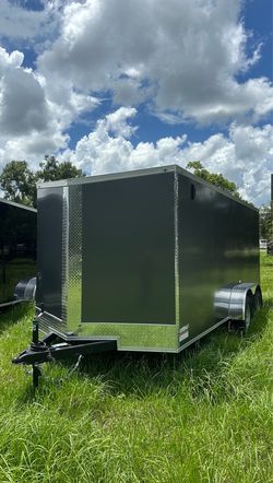 🦅Quality Cargo Trailer Brand 🆕 7x16 Ta Tandem Axle PLYCORE 0.080 🔥