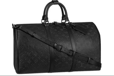 Louis Vuitton Keepall Bandoulière Duffle,  Black Leather Monogram 