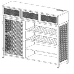 Console Table With Plug 🔌 Station Brand New In Box