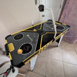 Air Hockey Table And TV Stand/Cubbies