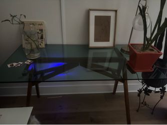 Glass desk
