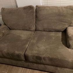 Love Seat  Two Person Couch With Three Pillows