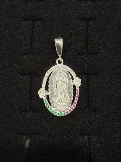 MEDALLA VIRGEN DE GUADALUPE, PLATA 9.25