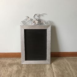 Magnet Silver Wall Hanging Chalkboard Great For Pictures, Photos, And Messages