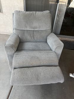 Light Gray Recliner – Good Condition
