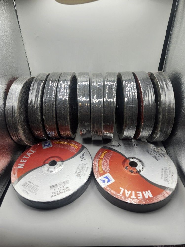 MERCER #620180 DEPRESSED CENTER METAL GRINDING WHEELS NEW! LOT OF 60  9"X1/4"