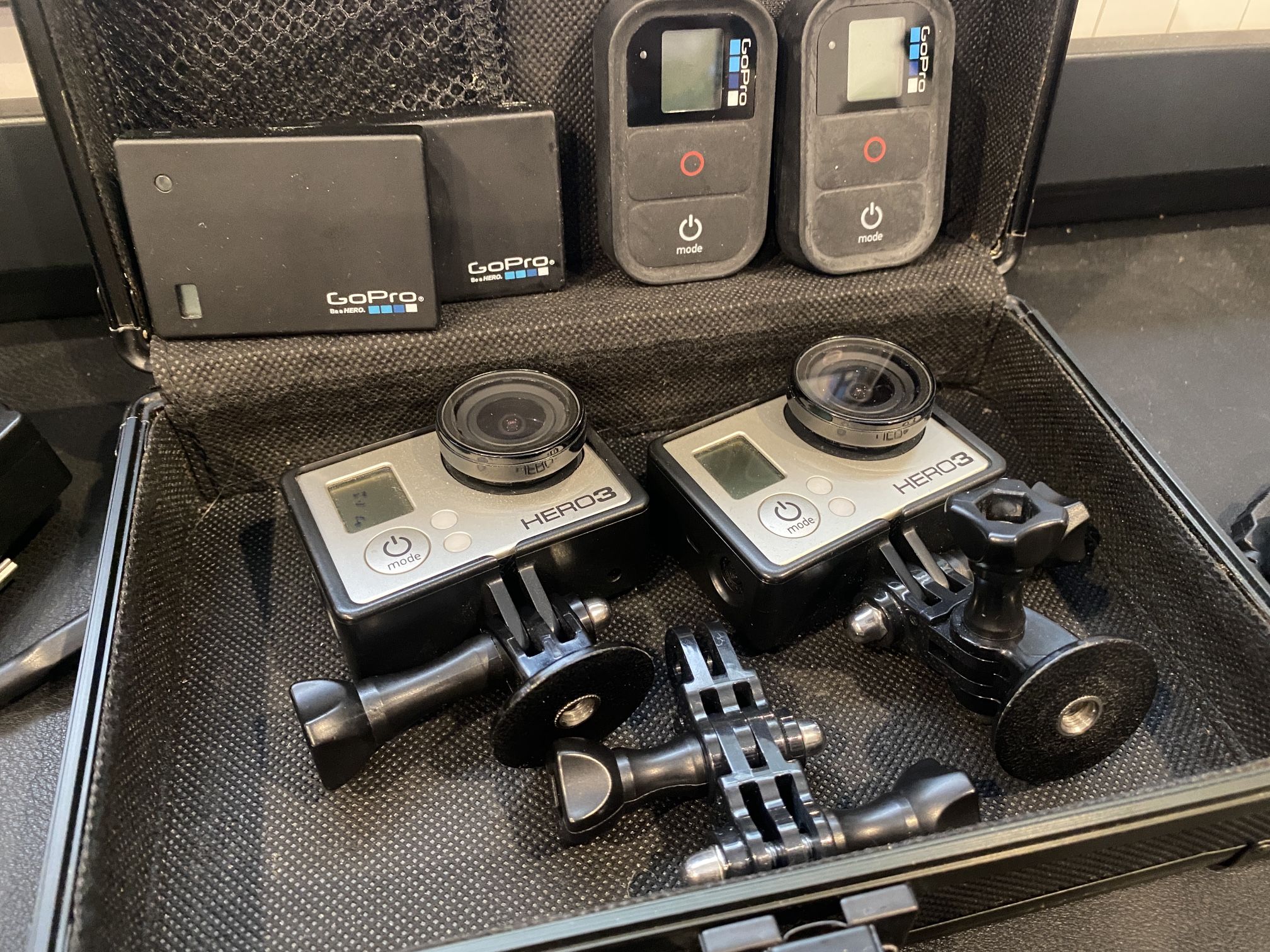 Two GoPro Hero 3 Cameras And Accessories