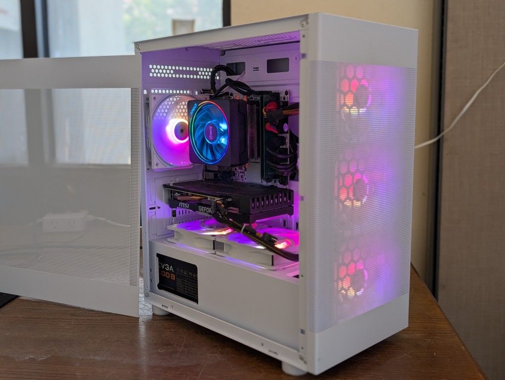 AMD Ryzen 9 3900x + GTX 1660 Ti White Mesh Gaming Desktop PC Computer