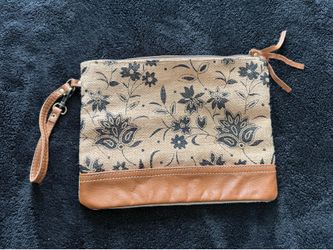 Myra Bag Ladies Tazzie Floral Tan Pouch