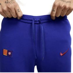 NEW Nike FC Barcelona Fleece Joggers Sweat Pants Men's Size XL
