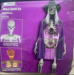 Witch outfits Kit for 12 ft giant sized skeleton