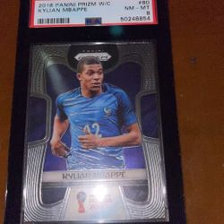Mbappe World Cup Prizm Psa 8