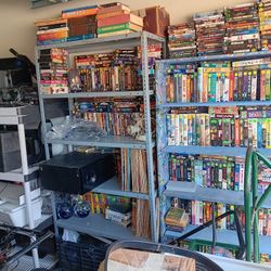 Vhs Dvd And Blu-ray Plus Vcr And Dvd Players As Well As19in Tv With Dvd Player And Stereo Equp Amd Speakers Prices Vary On All Items Touch To Post