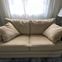 Lazy Boy Sleeper Sofa Tan Colored