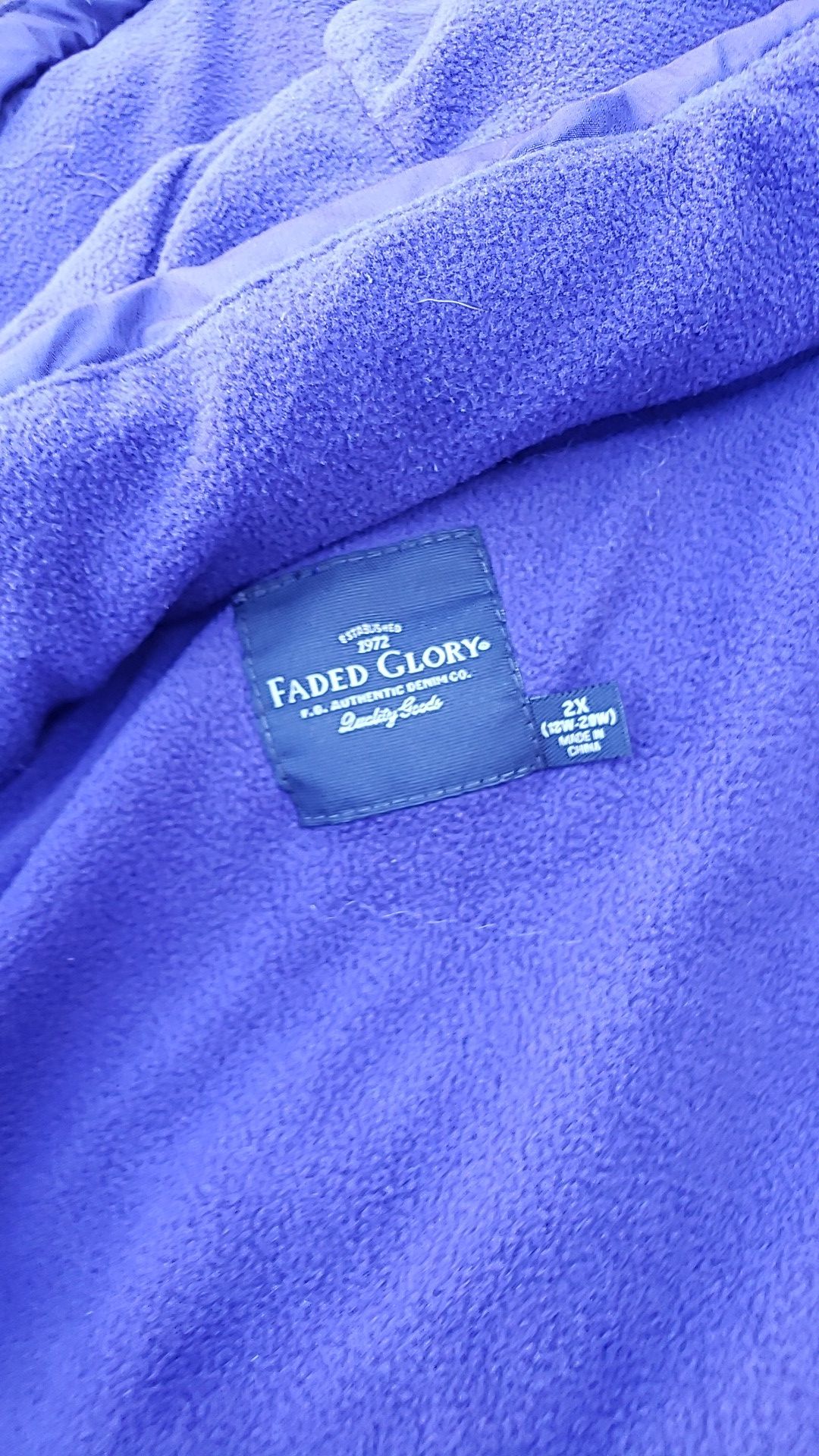 Faded glory (xl blue coat)