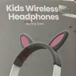 Kids. Wireless. Headphones Bunny. Ears 