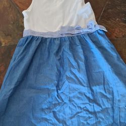 Blue / White Dress